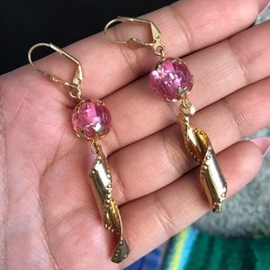 Gold earrings